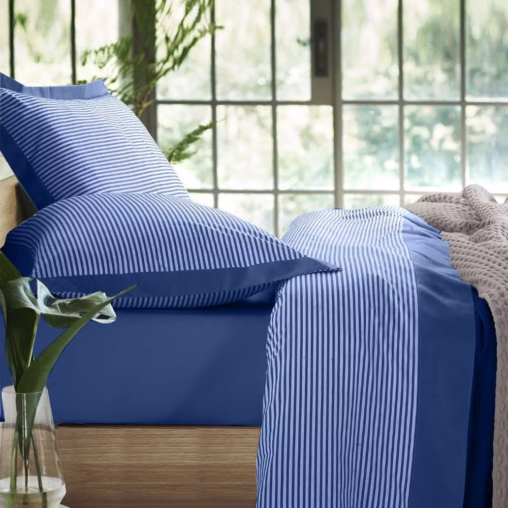 Set completo lenzuola VEGA Blu 180x300 cm