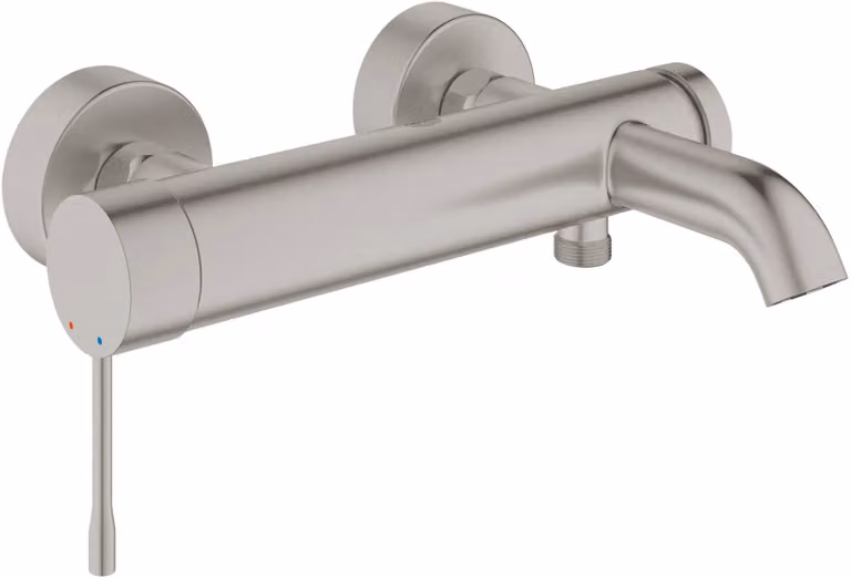 Grohe Essence Mitigeur monocommandé pour bain, montage mural, apparent, saillie 193mm, 25250DC1, 25250DC1