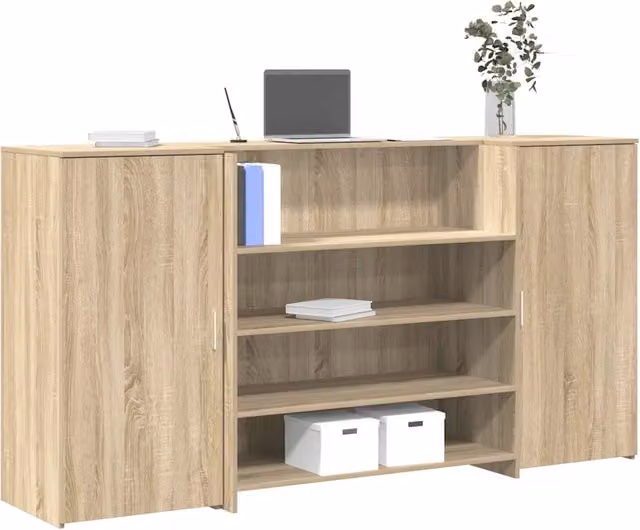 Banco Reception Rovere Sonoma 200x50x103,5 cm Legno Multistrato 3324180