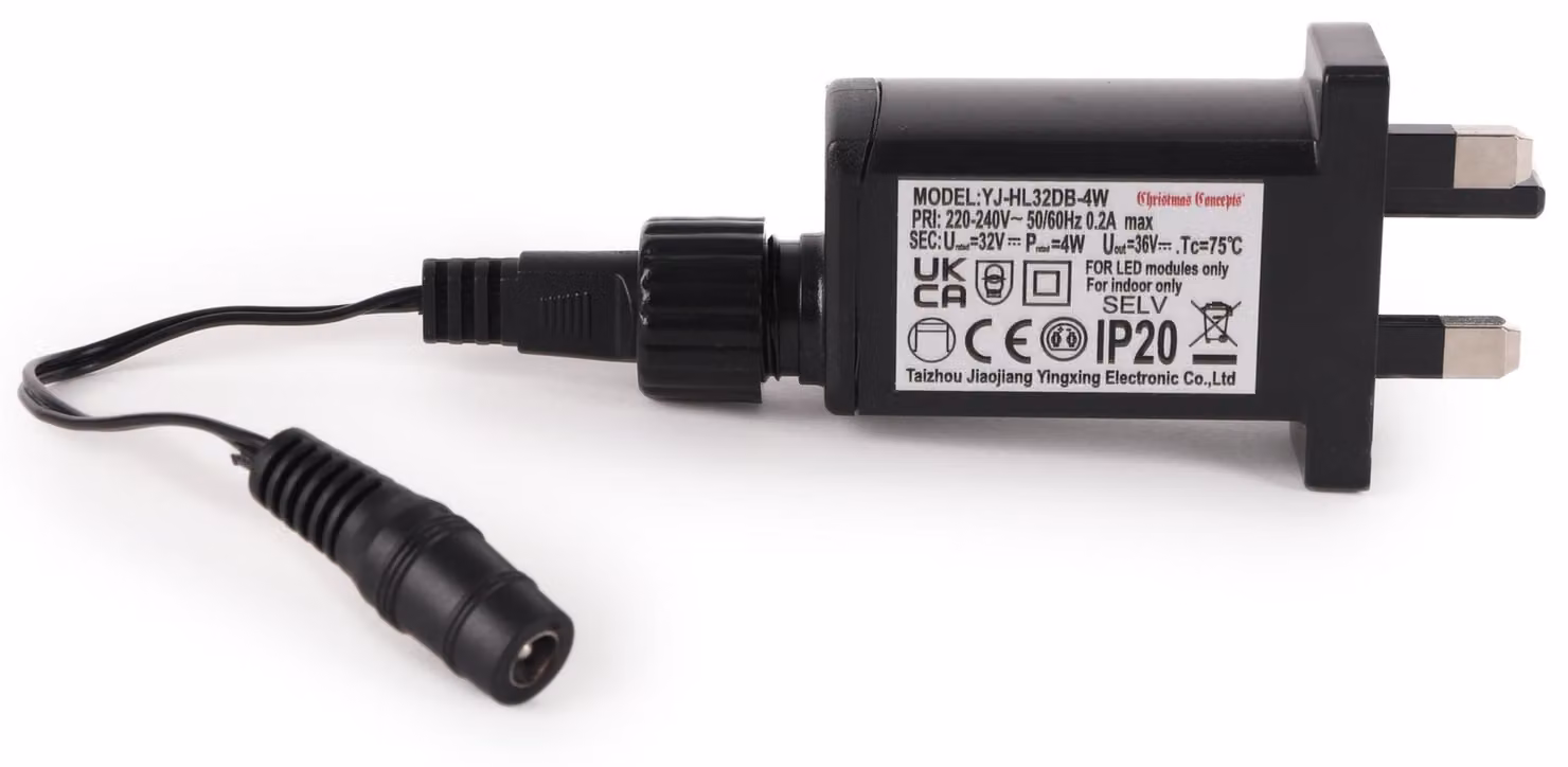 Adattatore da 32V, 4W, grado di protezione IP20, per illuminazione natalizia