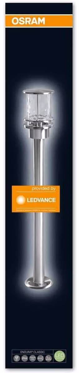 Lampada da giardino Osram LED Endura Classic Post, per uso esterno, attacco E27, altezza: 80 cm
