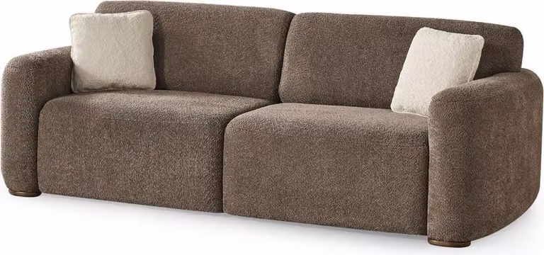 Dreisitzer Sofa Couch Wohnzimmer Design Einrichtung 230cm Textil 3er