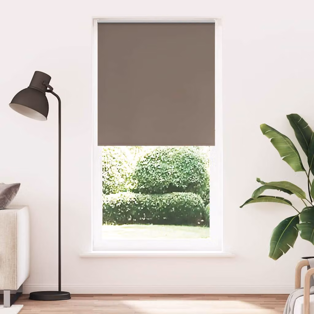 vidaXL Tenda a Rullo Oscurante in Poliestere, Marrone, L 115 x H 210 cm