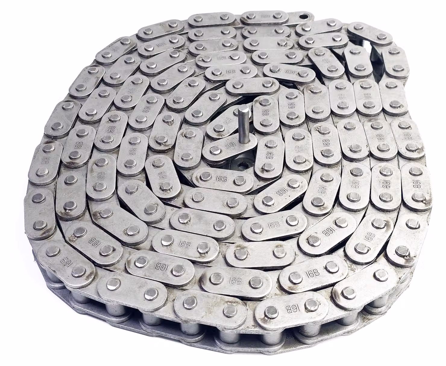 Catena 16B-1 con maglie diritte da 21 mm – Lunghezza 5 m (500 cm) – Ozdowski + maglie di giunzione