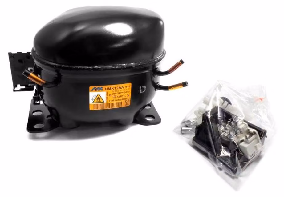 Compressore R600, 198W, 1/4 HP, temperatura di raffreddamento -23,3°C, capacità 12 CC