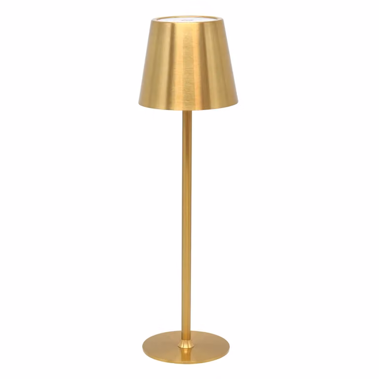 DICTROLUX Lampada da Tavolo LED Penelope Touch Gold Dimmerabile Cordless USB