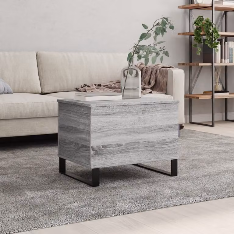 Maison Exclusive - Tavolino grigio Sonoma 60x44,5x45 cm Materiale ligneo