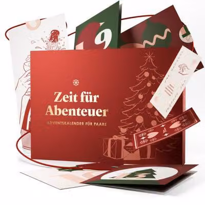 Calendario dell'Avvento per coppie: Tempo di avventure I Calendario dell'Avvento 2025 per coppie I Calendario di Natale da duello con giochi per partner