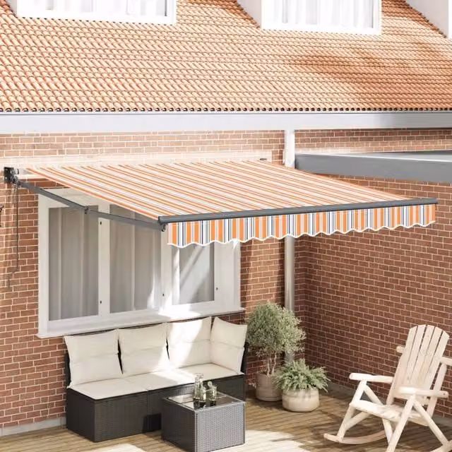 Tenda retrattile Multicolore 300 x 250 cm Poliestere e Metallo 3330008