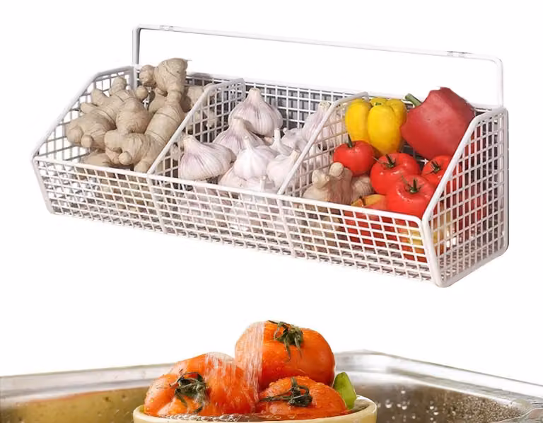 Elzusha - Cesto da parete salvaspazio per l'organizzazione della cucina