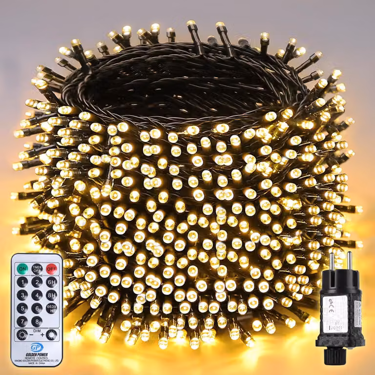 Salcar 80m 1330 LED luci fiabesche indoor 8 modalità di luce e funzione di memoria Festa LED tenda luminosa decorazione di nozze di Natale