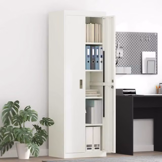 Armadio Bianco 60 x 40 x 180 cm Acciaio 3406201