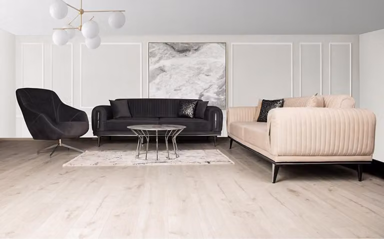 Sofa Couch 3+3 Sitz Sofagarnitur Couchen Polster Möbel Sofas Set Gruppe