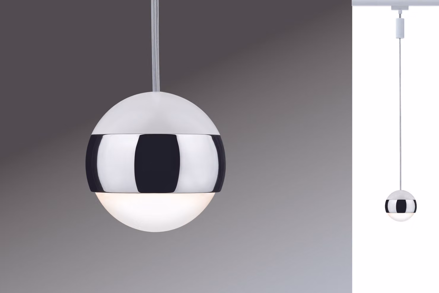 Lampada a sospensione LED Paulmann URail, con sistema a binari, attacco capsule, 1x4,5W, colore bianco, 230V, corpo in metallo