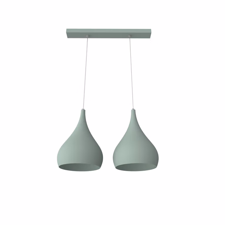 Lampada A Sospensione Calice Lineare X2 Monocolore Opaca