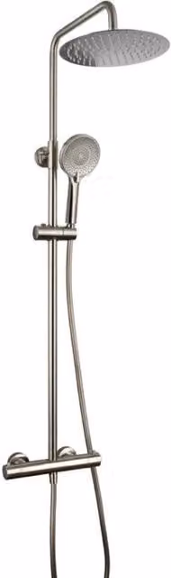 Colonna doccia termostatica ROUND ELITE - nichel