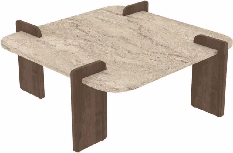 Calicosy - Tavolino da caffè quadrato L90 cm ORIGIN