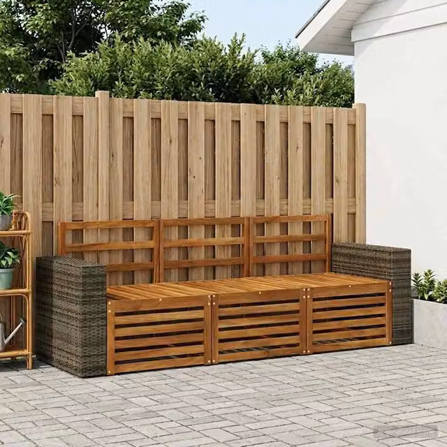 Set divani 3 pz Legno di Acacia Massello 3383975