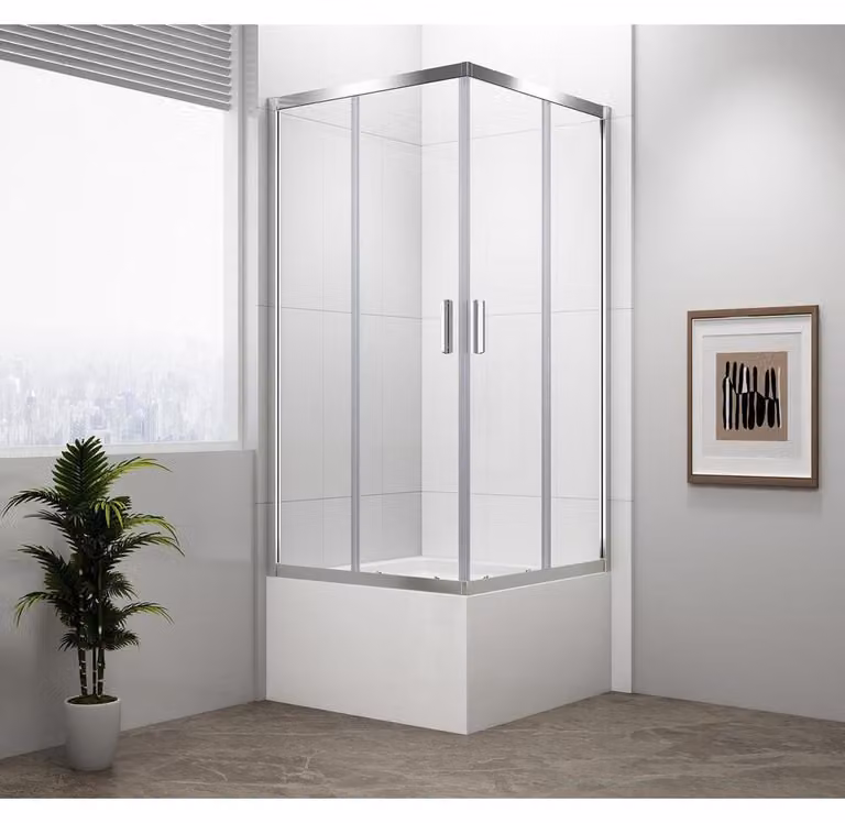 Polysan Deep - Cabina doccia 800x800x1650 mm, vetro trasparente MD5216