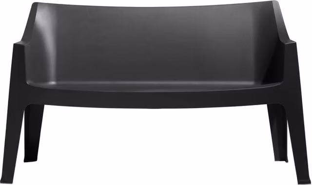 SET DUE DIVANO COCCOLONA TECNOPOLIMERO SCAB DESIGN - Antracite 81