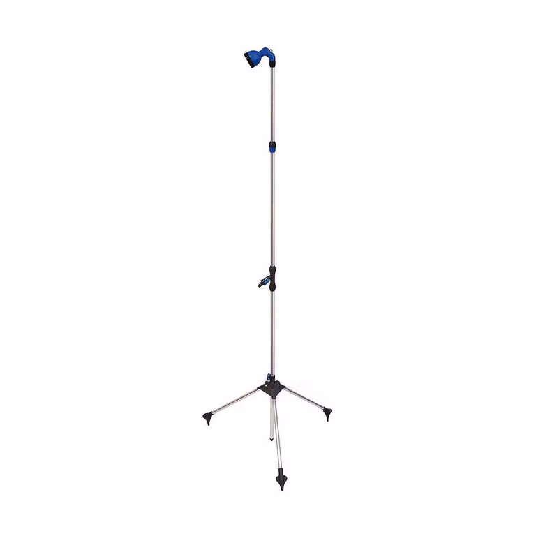 Doccia da giardino con treppiede 130-210cm uccello blu