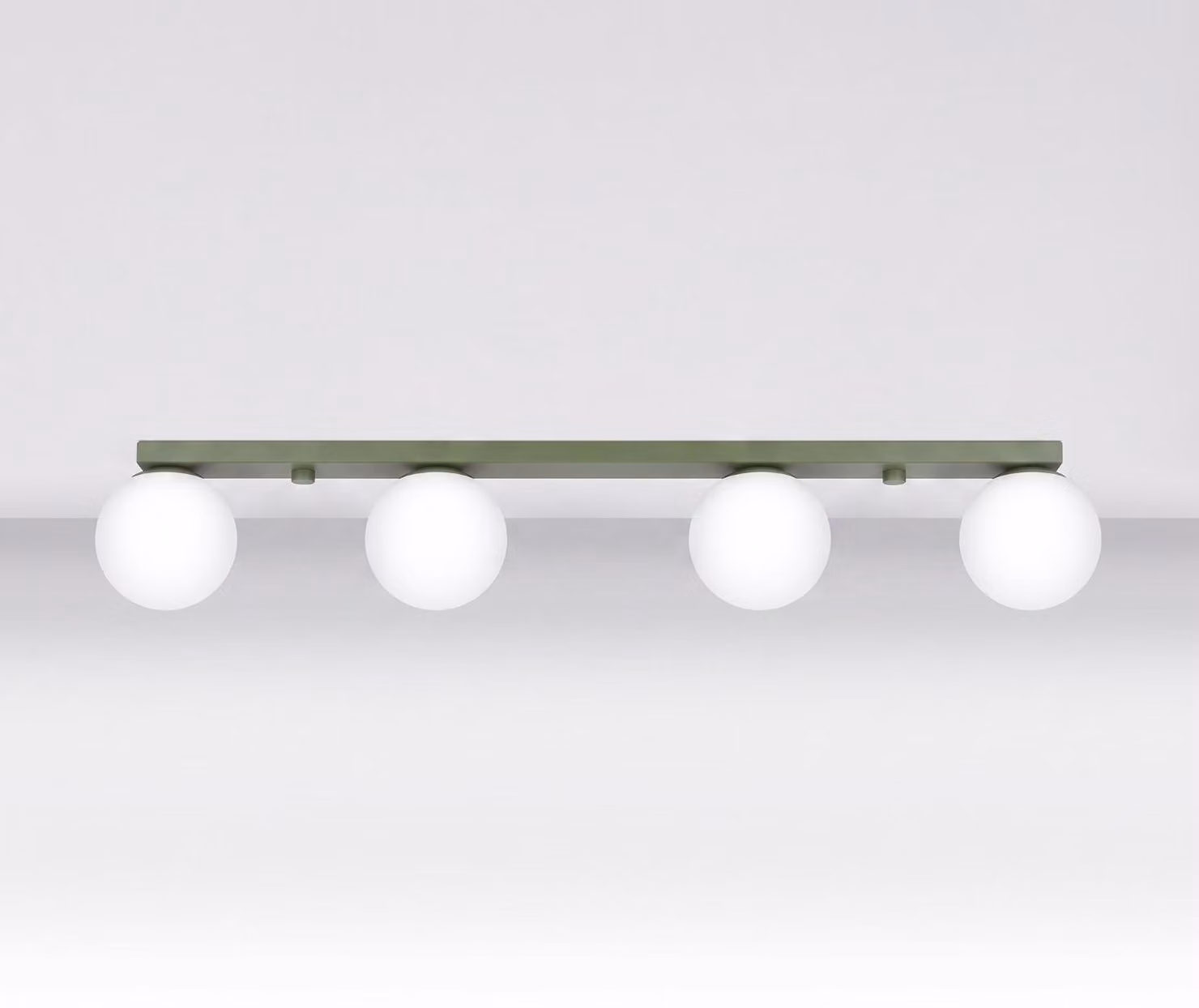 Plafoniera YOLI 4 verde oliva 4xG9 8W acciaio/vetro 14.5x12x88cm Sollux Lighting