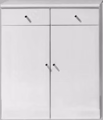 Base Doppia con Cassetto Savini Bianca L: 80 cm, P: 36 cm, H: 68 cm