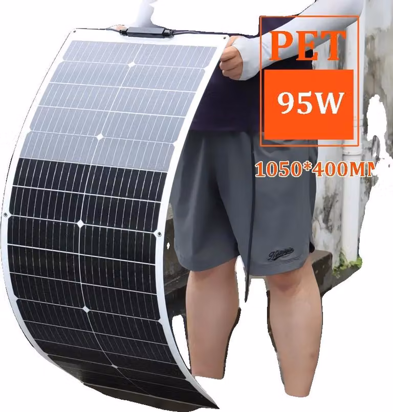 Pannello solare, alta efficienza, design flessibile, 95w PET 1050x400mm