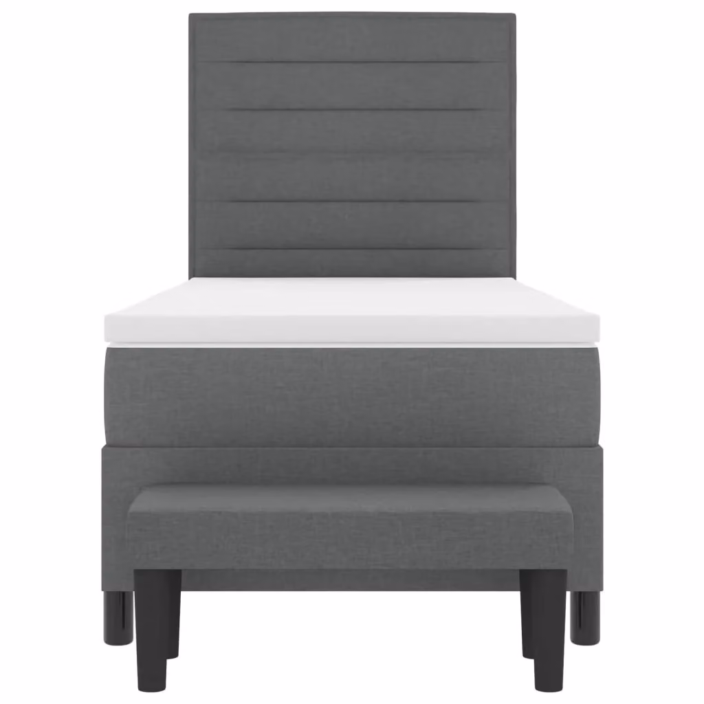 Letto ibrido con molle a tasche vidaXL Grigio L 90 x P 190 cm – 2