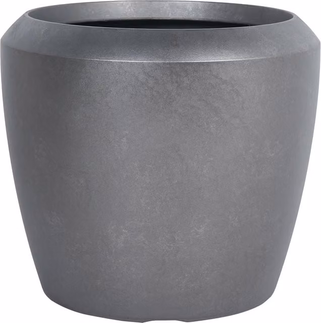 Vaso da fiori alto BELIANI in pietra e plastica, grigio, per giardino e interni, H: 56 cm, L: 51 cm