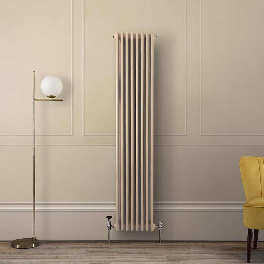 Radiatore Tradizionale Verticale a Doppia Colonna - Marrone (Elk Brown) - 1800mm x 380mm - Regent