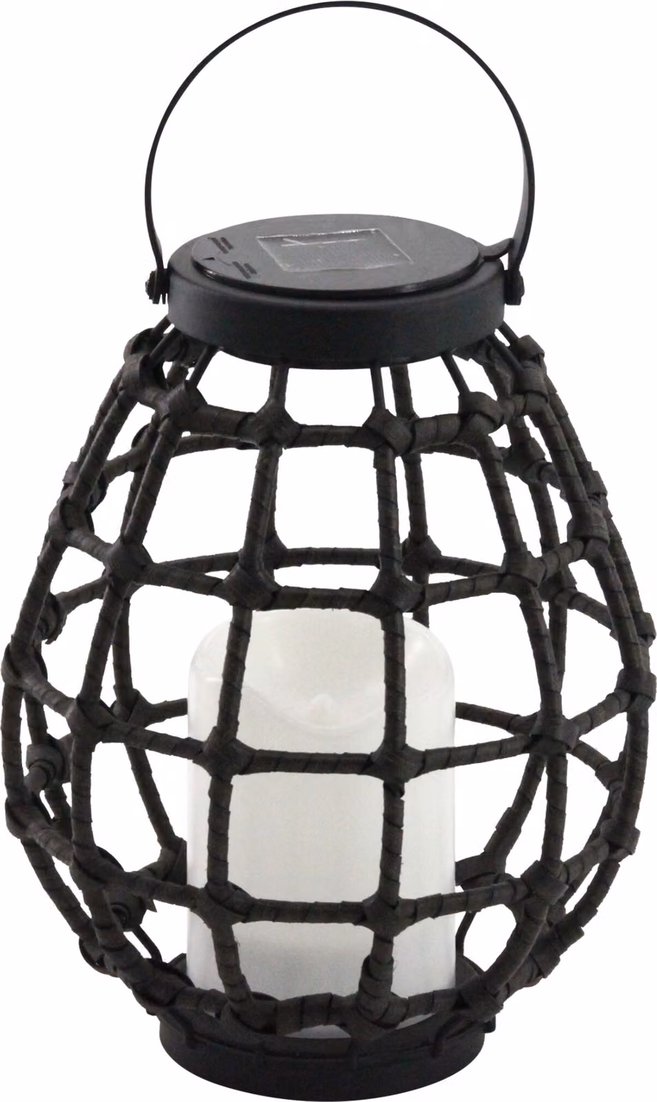 Lampada solare a LED, lanterna marrone, IP44, metallo, KOGE 313249 Polux
