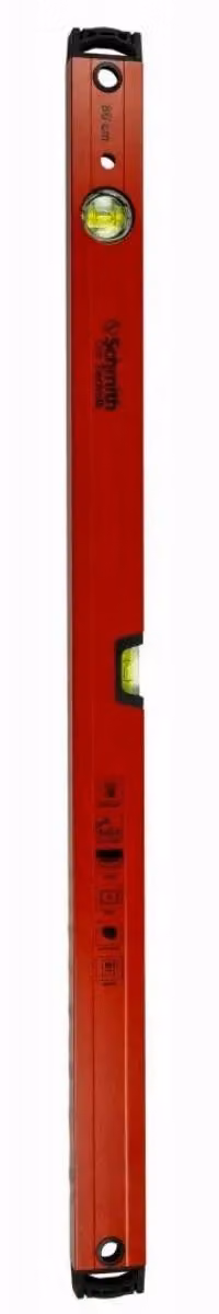 Livella a bolla in alluminio, modello standard, 80 cm, marca Schmith. Livella per muratori, livella per costruzioni, strumento di misurazione, strumento di misurazione in alluminio, livella professionale di alta qualità per cantieri