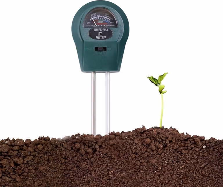 3 in 1 Misuratore di terreno Misuratore di umidità per piante Valore PH Misuratore di terreno Misuratore di luce (senza batteria) Misuratore di terreno