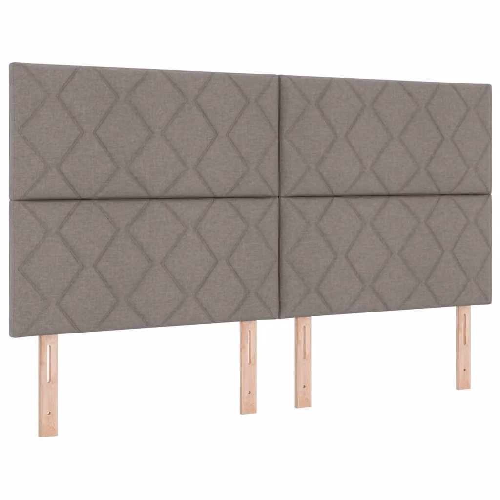 Testiera per letto vidaXL in tessuto con illuminazione LED integrata e porta di ricarica USB, disponibile in beige o grigio – 2