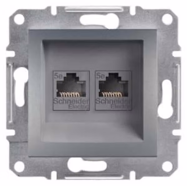 Presa di rete 2x Cat.5e senza cornice EPH4400162
