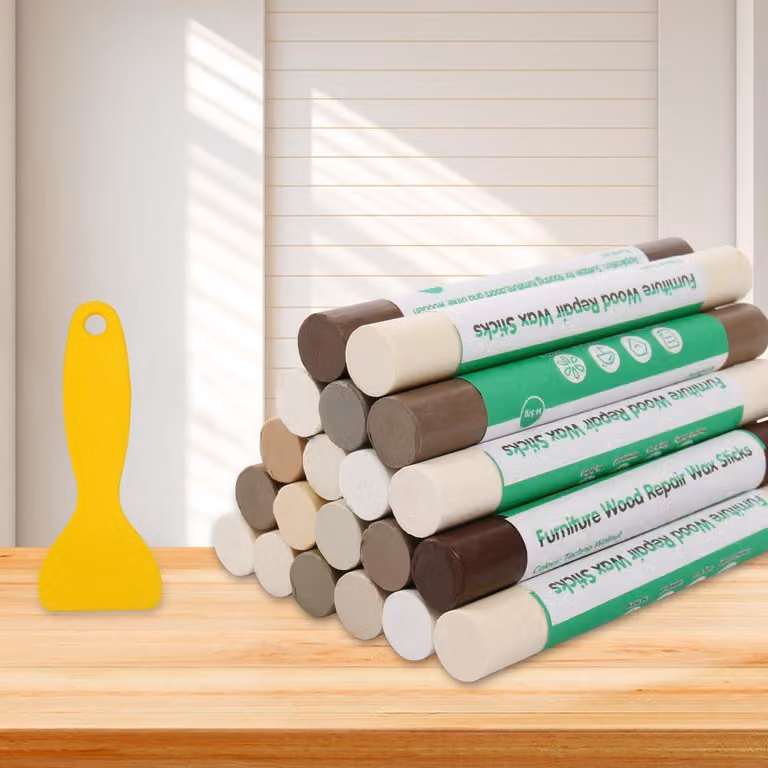 Kit di riparazione per mobili in legno - 20 colori per graffi e crepe