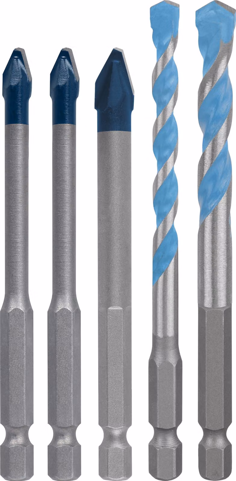 Set di punte Bosch EXPERT HEX-9 Hard Ceramic e Multi Construction, 6/8 mm, 5 pezzi.