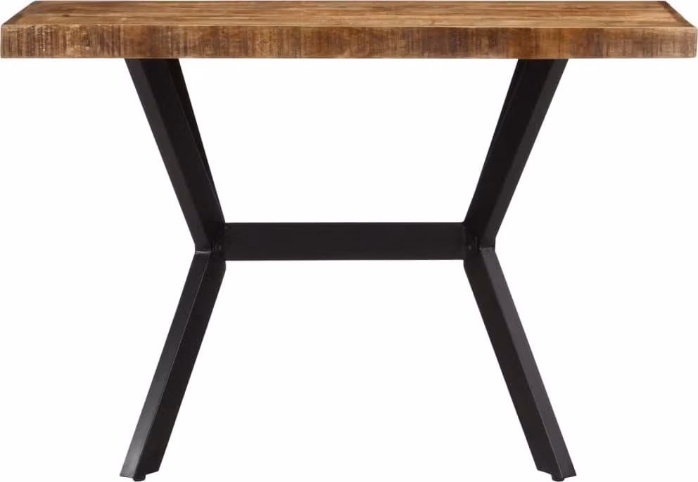 vidaXL Tavolo da pranzo 110x55x75 cm in legno massiccio di mango