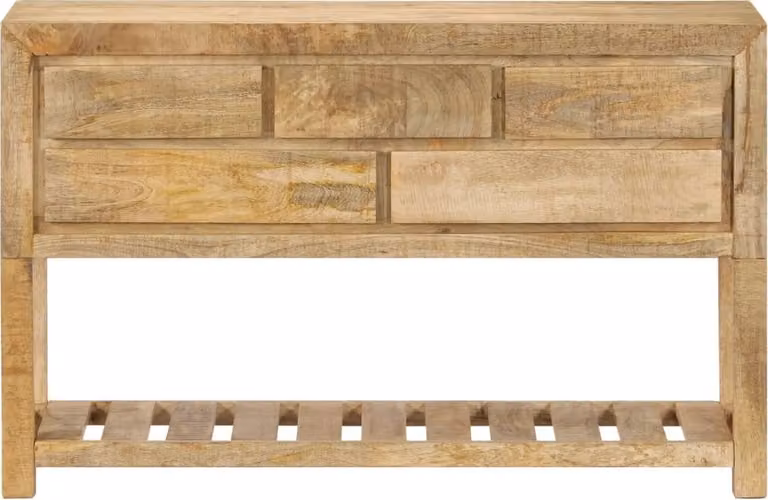 Credenza 120x30x75 cm Legno Massello di Mango
