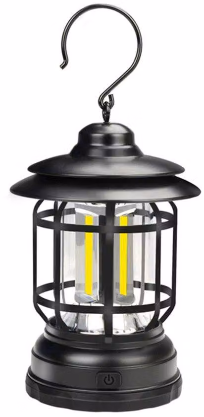 Lampada da campeggio a LED - Impermeabile - 2 modalità di illuminazione - Per tende e illuminazione esterna
