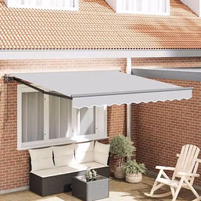 Struttura della tenda Regolabile-Telaio per tenda da sole Antracite 3 x 2,5 m Acciaio 158380