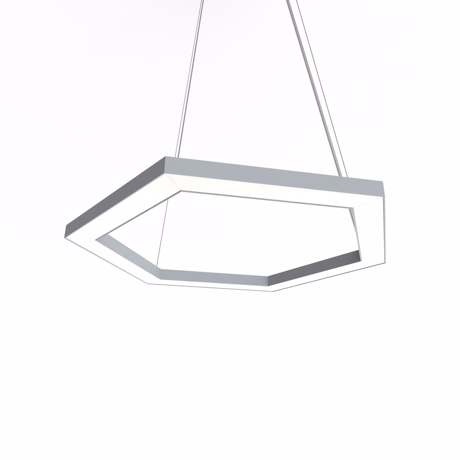 Lampada A Sospensione Esagono D40 Monocolore Opaca