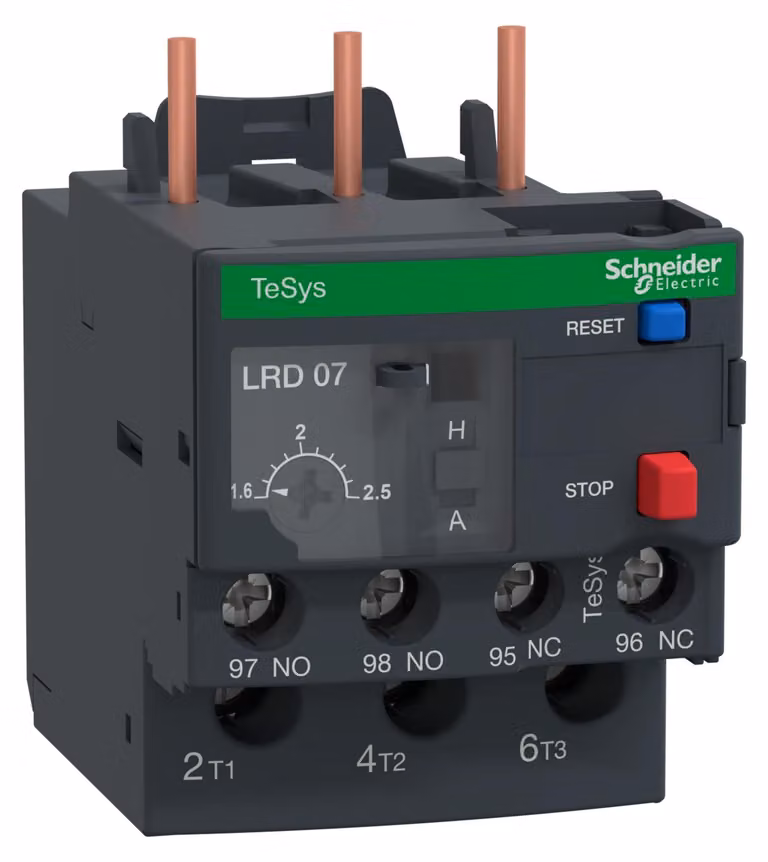 Relè di protezione motore Schneider Electric 1.60-2.50A LRD07