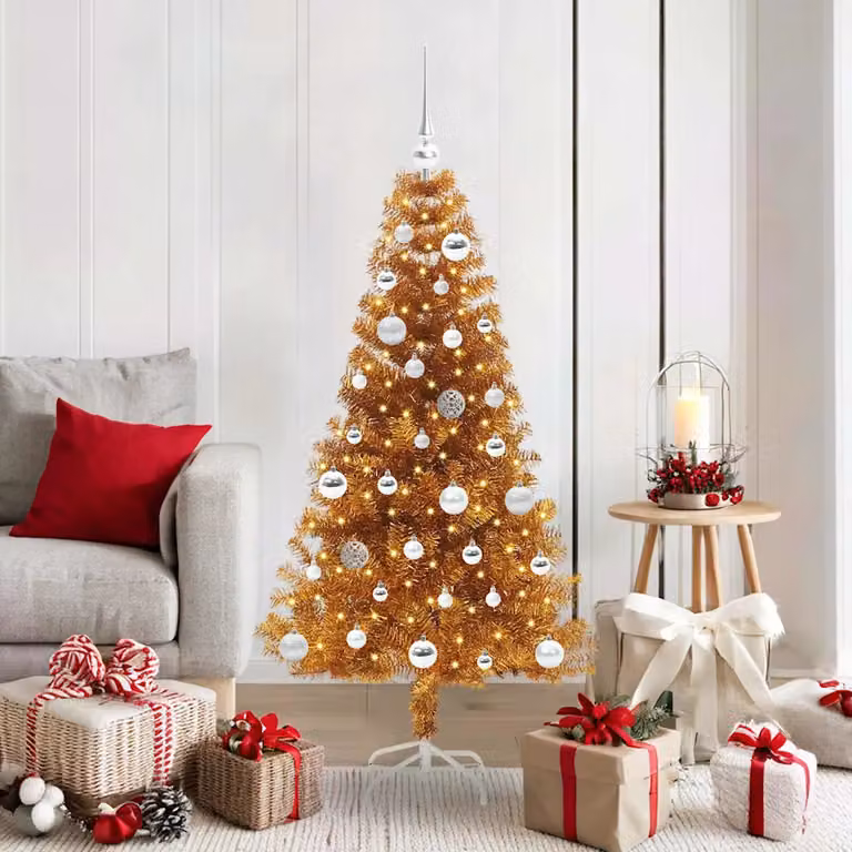 vidaXL Albero di Natale Oro 150 cm PET