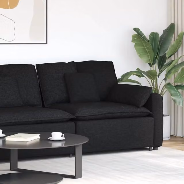 Modulo Terminale Bracciolo Divano Modulare con Cuscini-Sofa Modulare-Divanetto 100 cm 696580