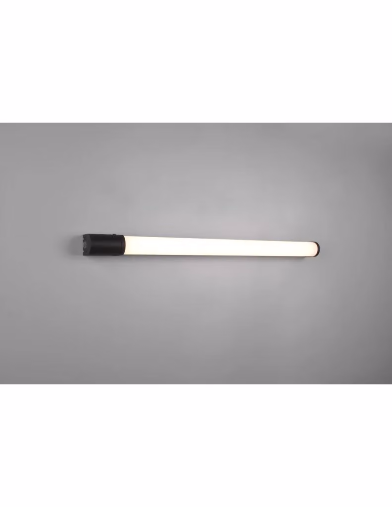 Lampada da specchio per bagno Piera di Trio Leuchten con LED da 16W, bordo nero, protezione IP44 e luce bianco caldo – 2