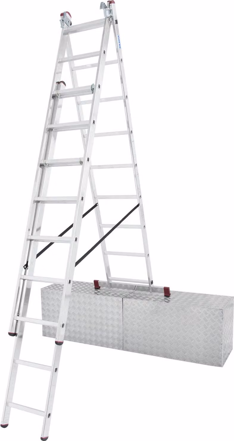 KRAUSE 033390 Alu-V.Leiter Treppe 3x9 Sp.