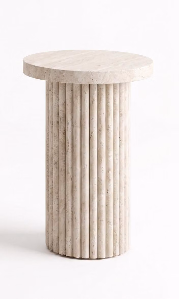 Tavolino da divano, color beige, stile moderno, confortevole, minimalista, funzionale