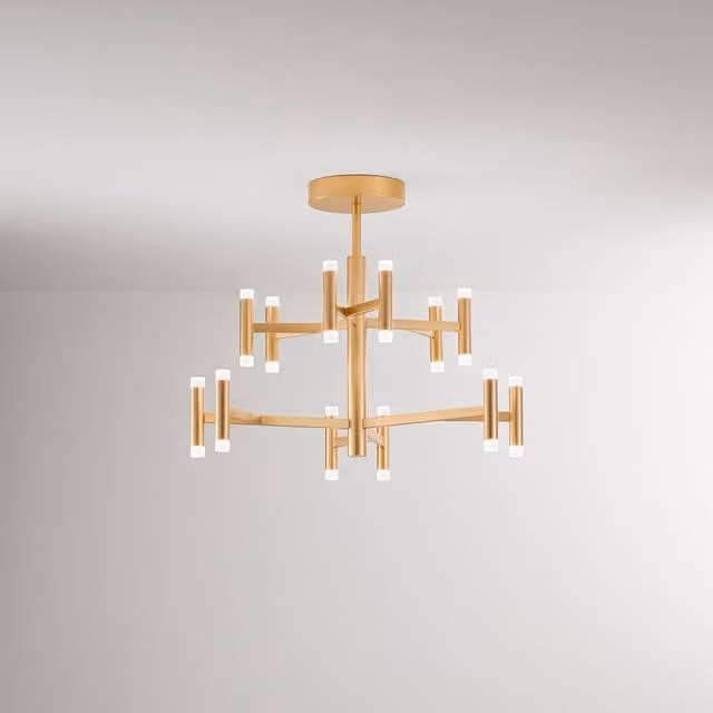 Plafoniera LED Perenz Moderno Round Bianco e Oro/Ottone Dimmabile